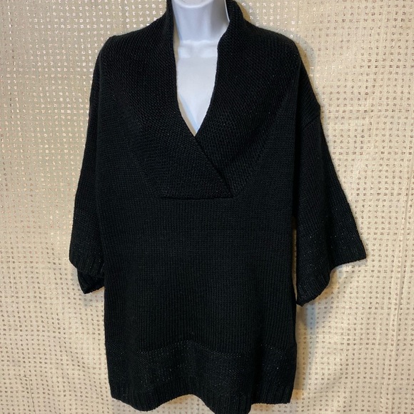 Soft Surroundings Open Oversized Knit Wool Blend Tunic Sweater Dress - Picture 1 of 7